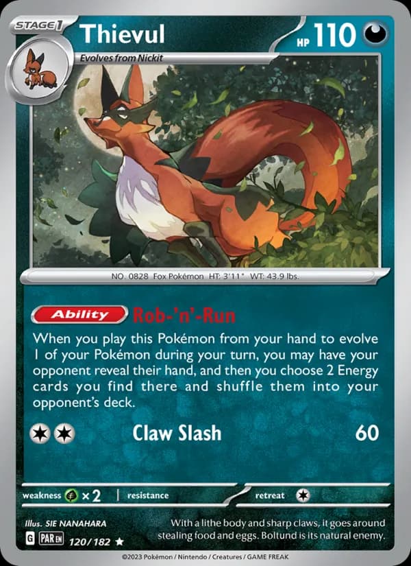 Thievul card in English
