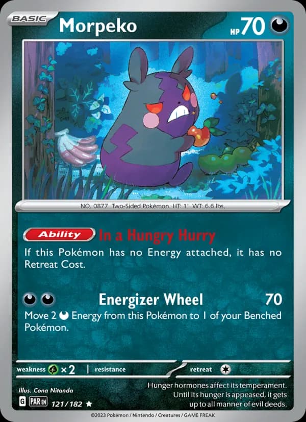 Morpeko card in English