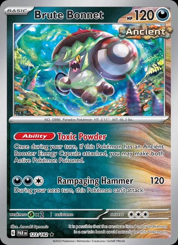 Brute Bonnet card in English