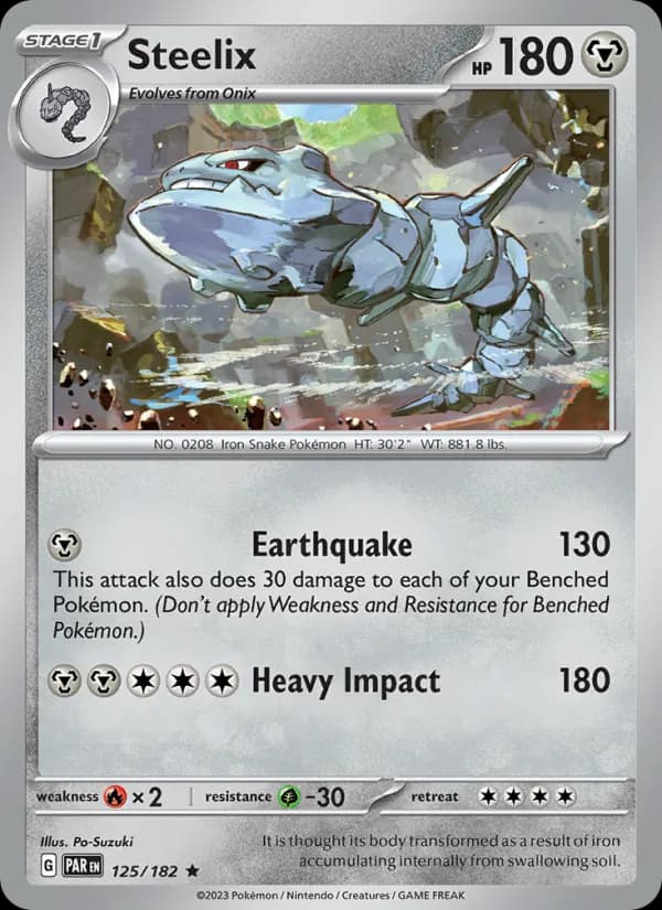 Steelix card in English