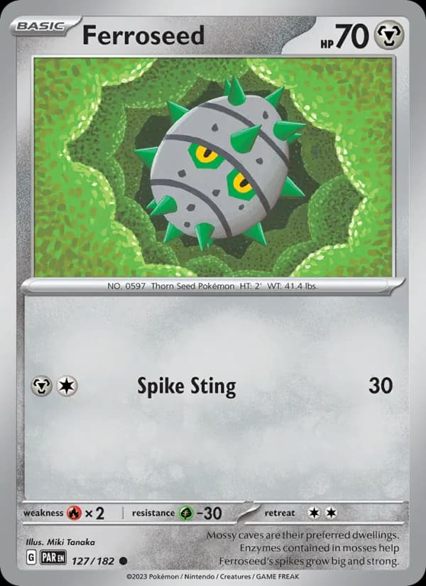 Ferroseed card in English