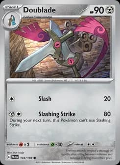 Doublade card in English