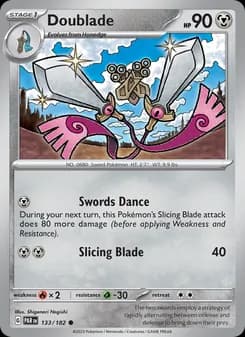 Doublade card in English