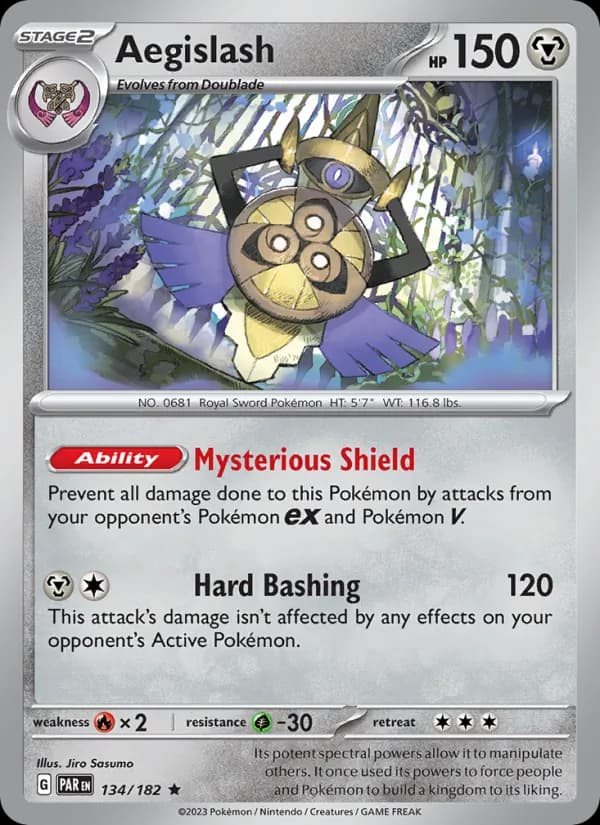 Aegislash card in English