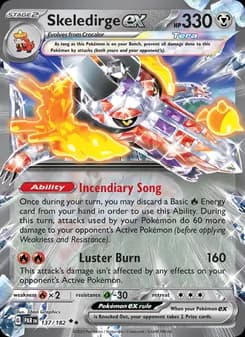 Skeledirge ex card in English