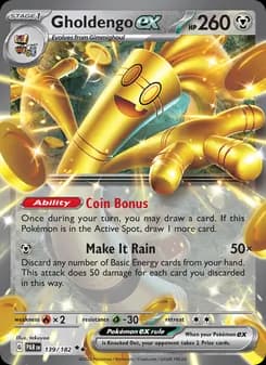 Gholdengo ex card in English
