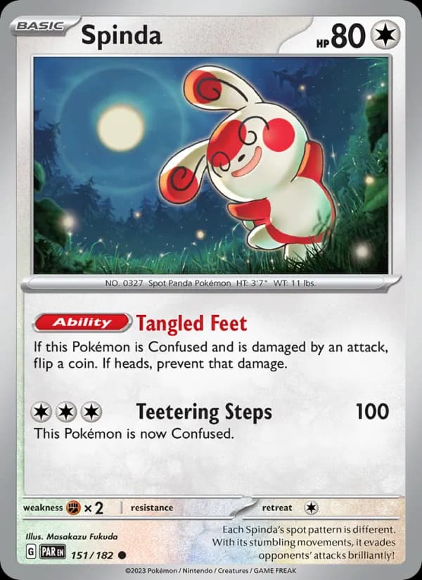 Spinda card in English