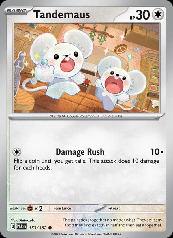 Tandemaus card in English