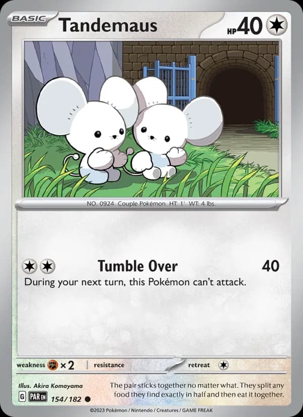 Tandemaus card in English