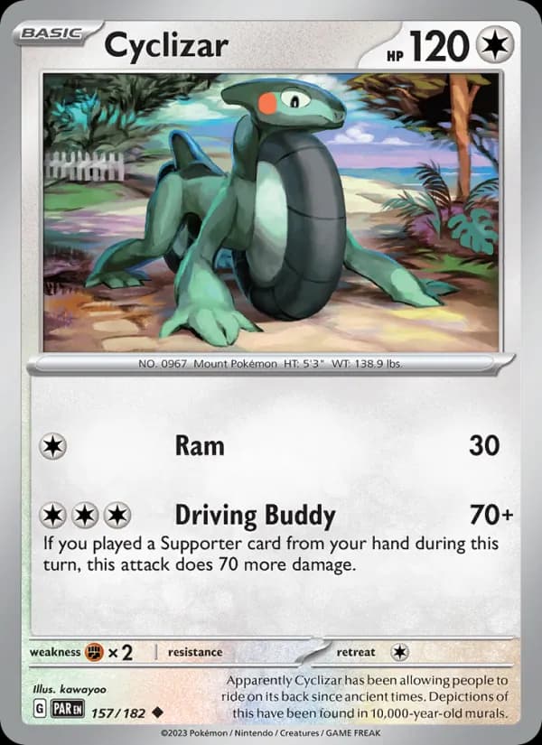 Cyclizar card in English