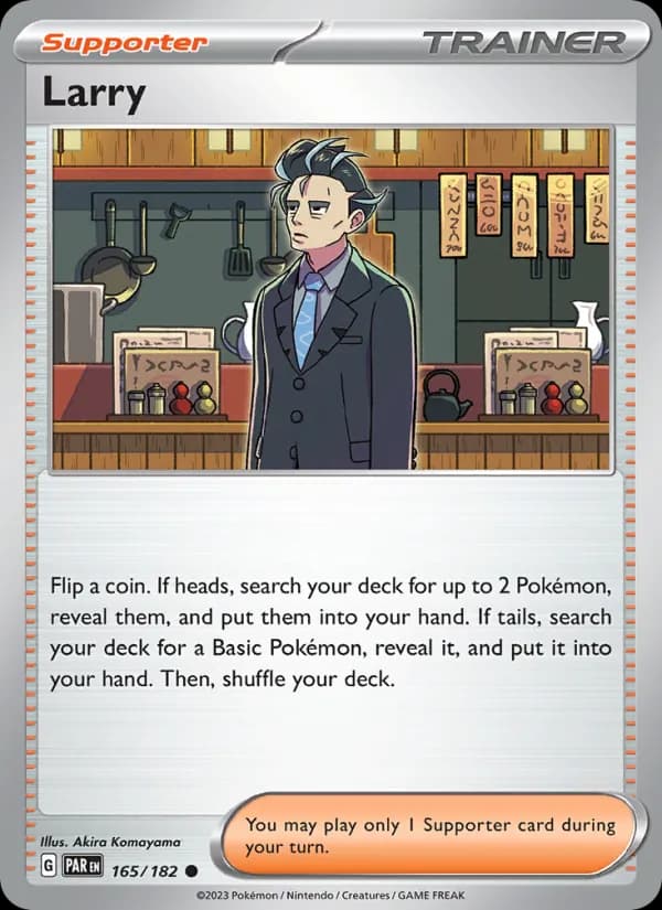 Larry card in English