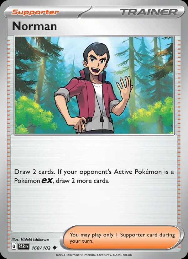 Norman card in English