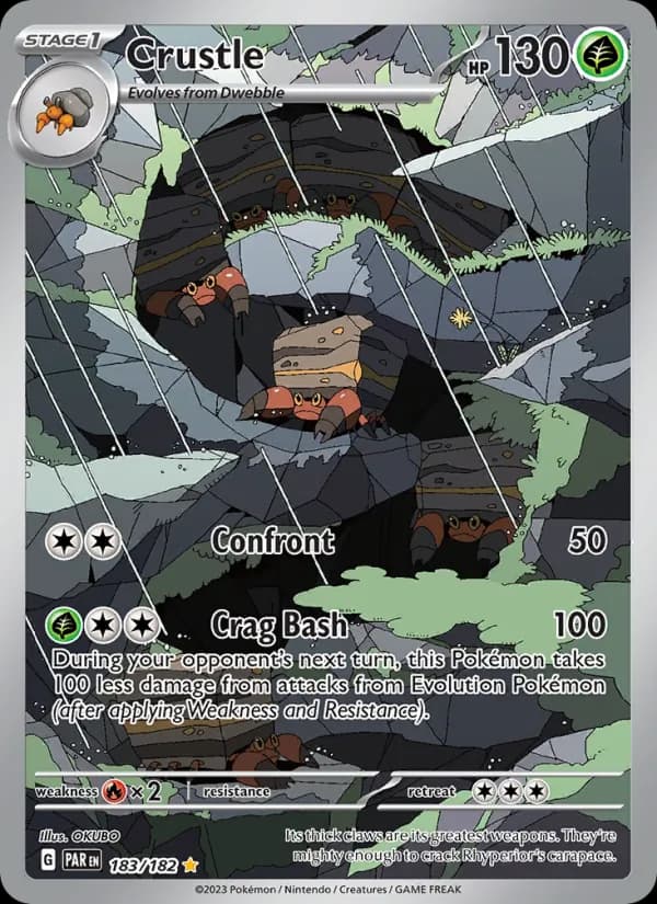 Crustle card in English