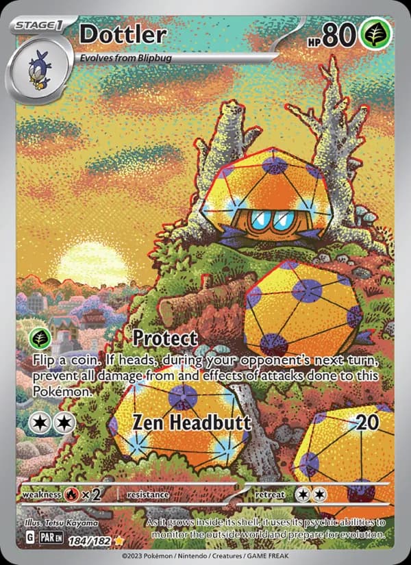 Dottler card in English