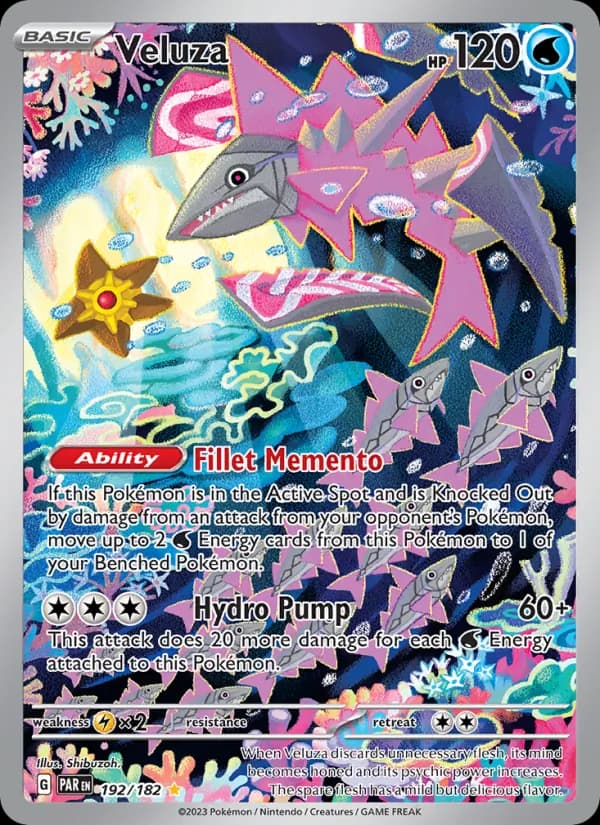 Veluza card in English