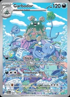 Garbodor card in English