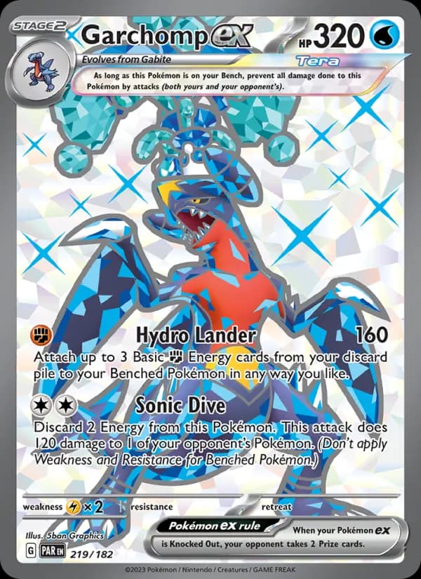Garchomp ex card in English