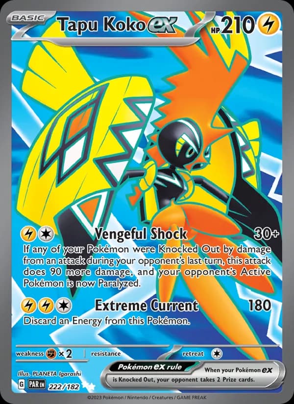 Tapu Koko ex card in English