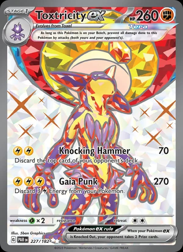 Toxtricity ex card in English