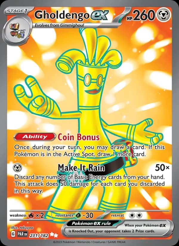 Gholdengo ex card in English