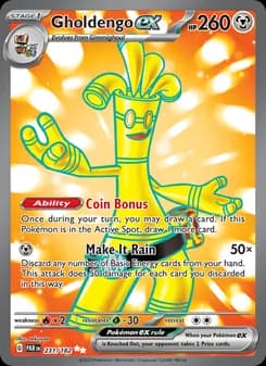 Gholdengo ex card in English