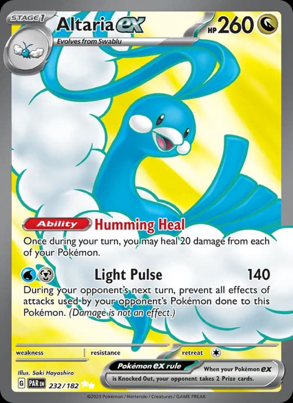 Altaria ex card in English