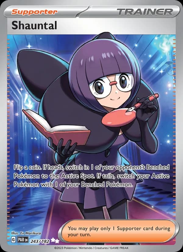 Shauntal card in English