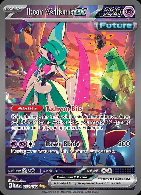 Iron Valiant ex card in English
