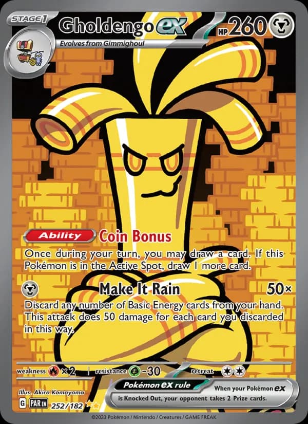 Gholdengo ex card in English