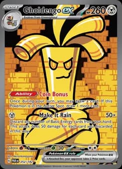 Gholdengo ex card in English