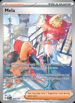 Mela card in English