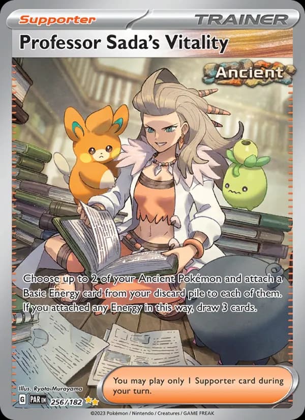 Professor Sada's Vitality card in English