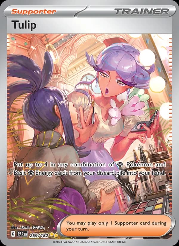 Tulip card in English