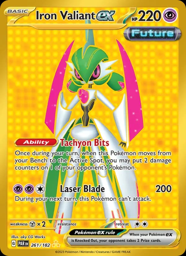 Iron Valiant ex card in English