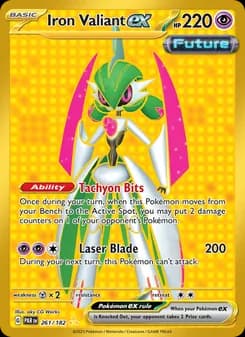 Iron Valiant ex card in English