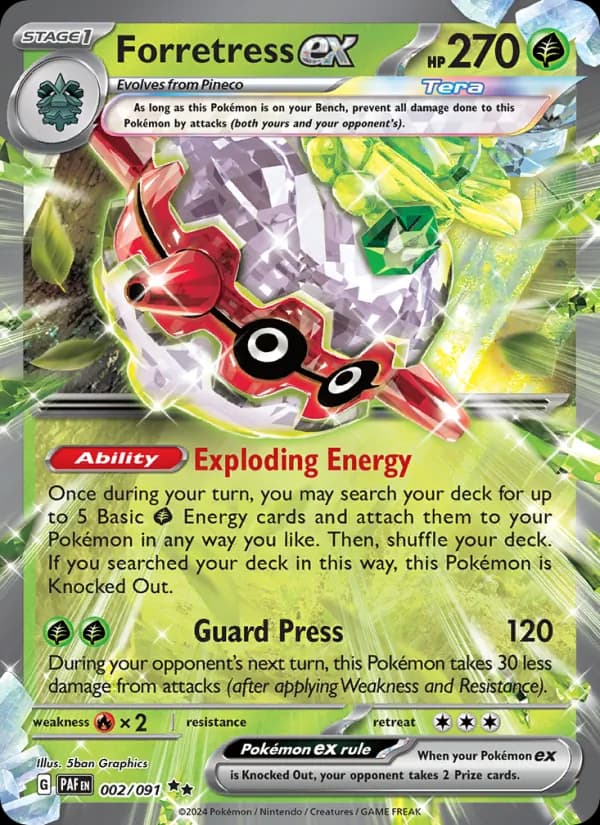 Forretress ex card in English