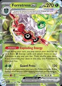 Forretress ex card in English