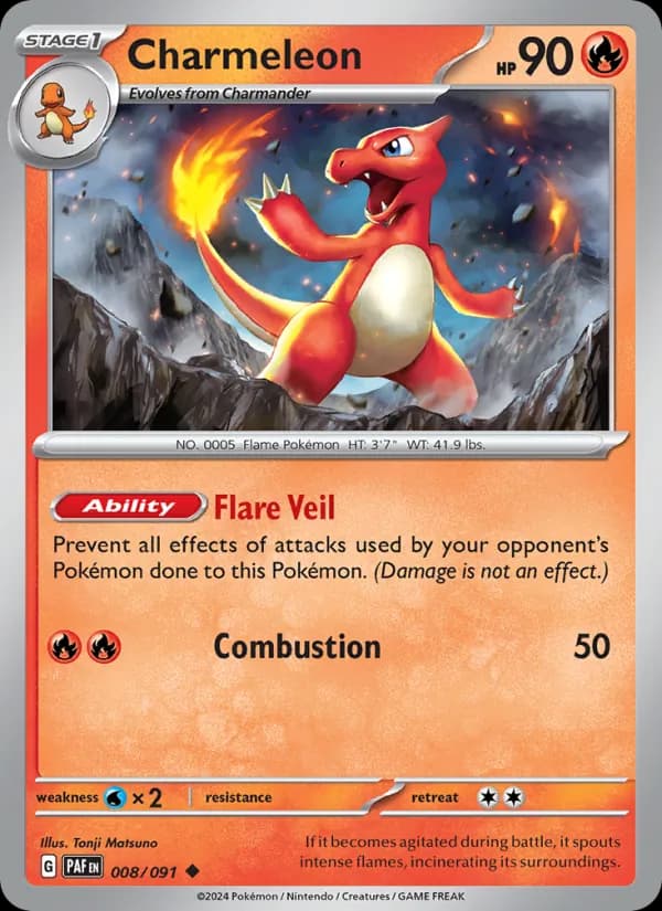 Charmeleon card in English