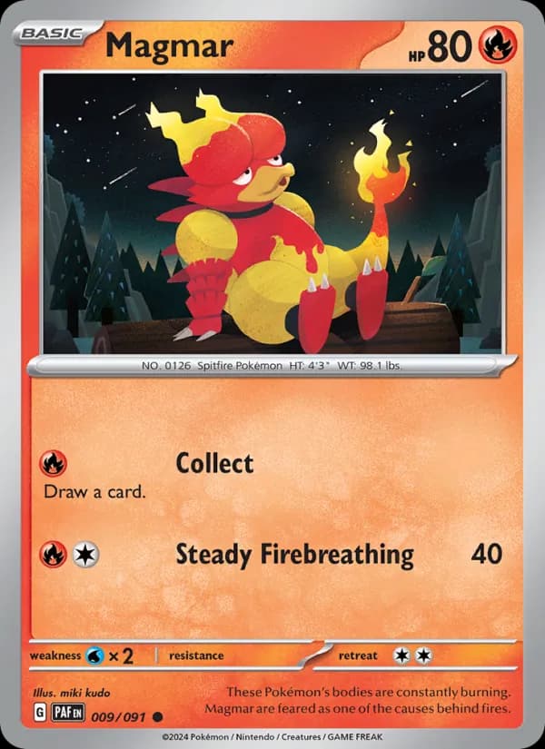 Magmar card in English