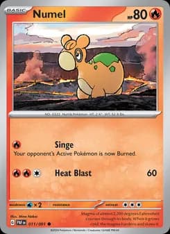 Numel card in English