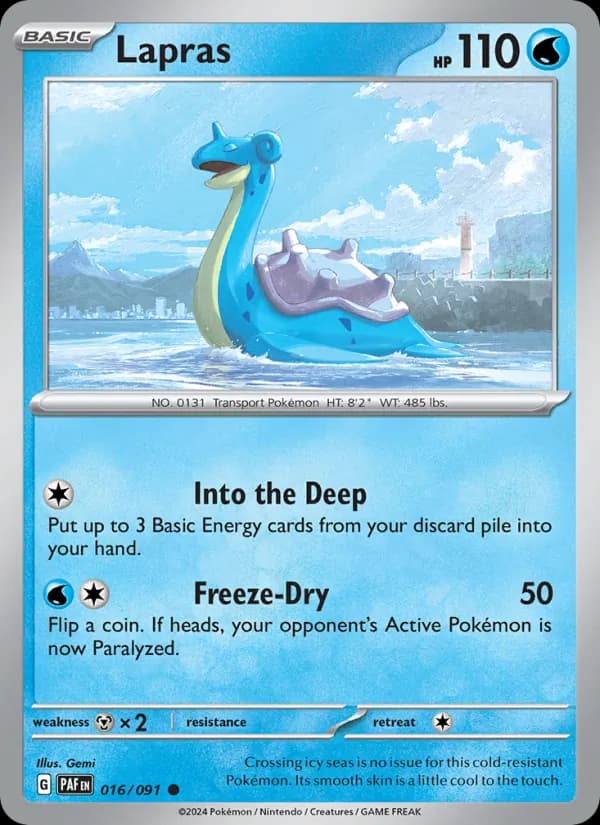 Lapras card in English