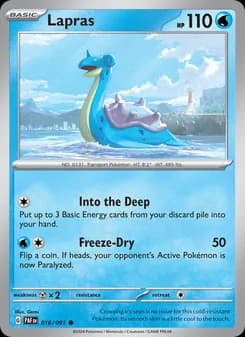 Lapras card in English