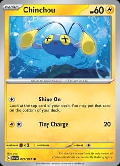 Chinchou card in English