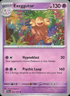 Exeggutor card in English