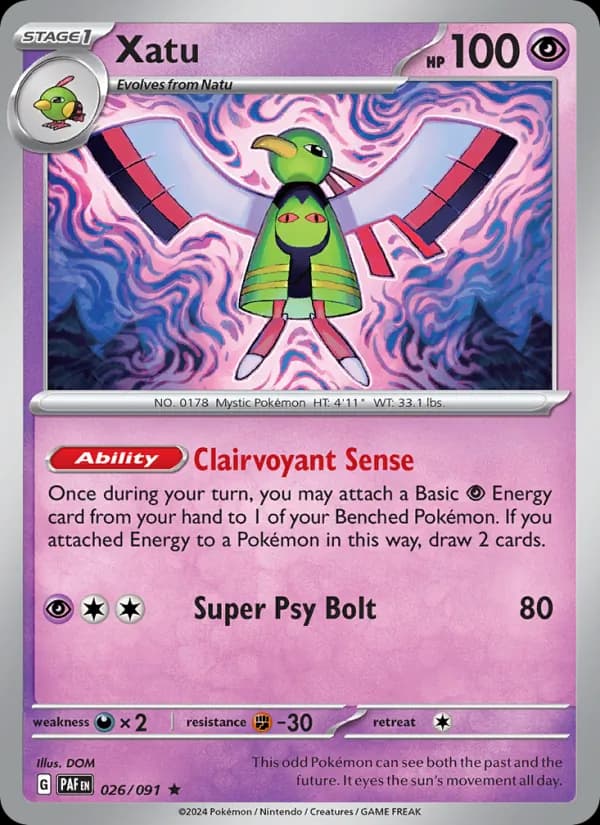 Xatu card in English