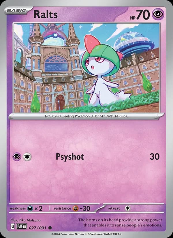 Ralts card in English