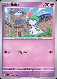 Ralts card in English