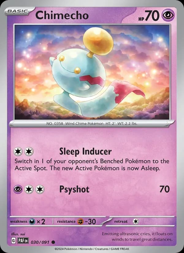 Chimecho card in English