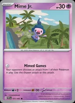 Mime Jr. card in English