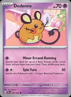 Dedenne card in English